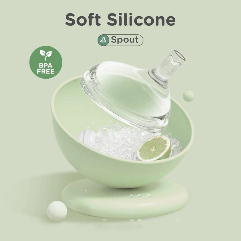 Tritan Tweet spout cup For Kids With Shatter Proof Tritan Material - Green - Image 3