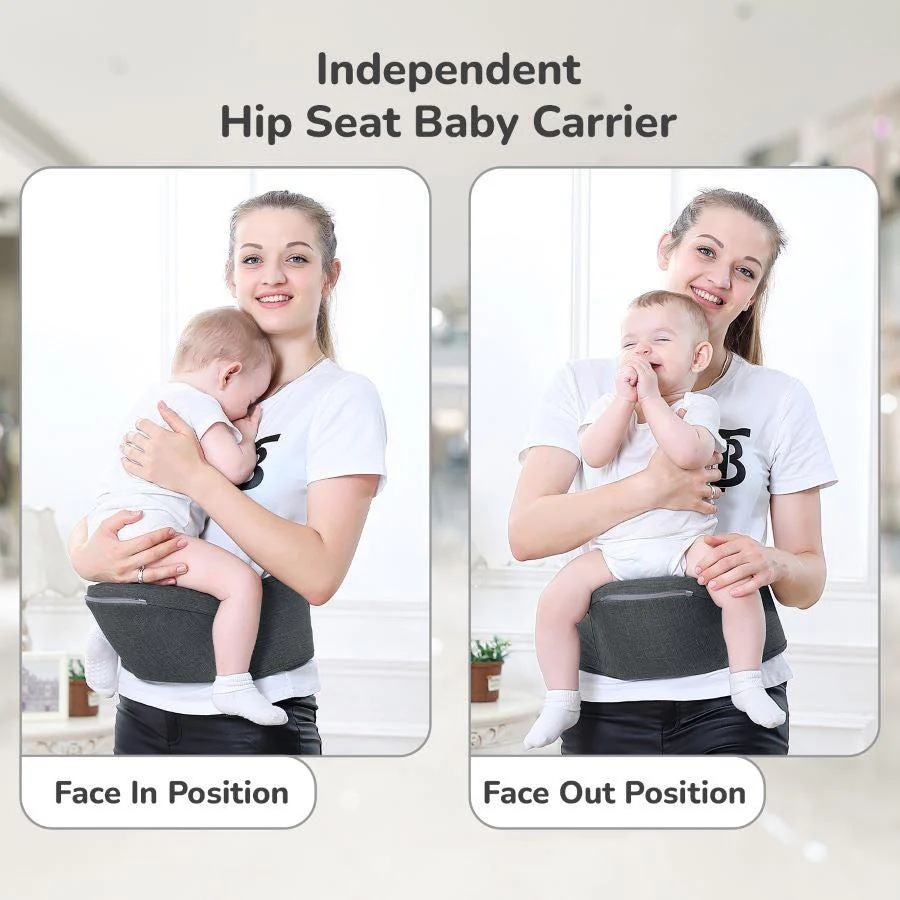 Upsy Daisy Ergo 8-in-1 Hip Seat Baby Carrier - Dark Grey - Image 3