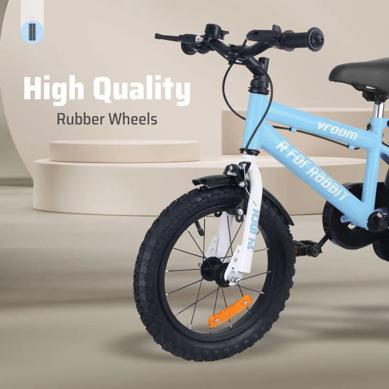 Vroom Bicycle For Kids 14 Inch With 90% Plug and Play For Ease of Installation - Lake Blue - Image 7