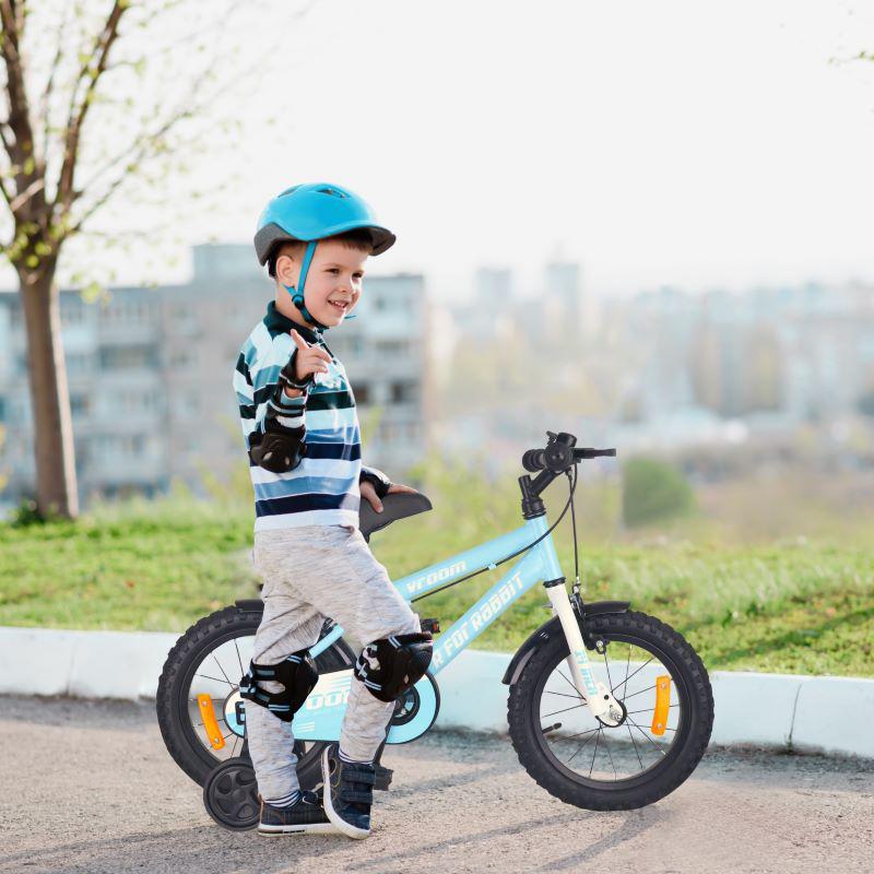 Vroom Bicycle For Kids 14 Inch With 90% Plug and Play For Ease of Installation - Lake Blue - Image 8